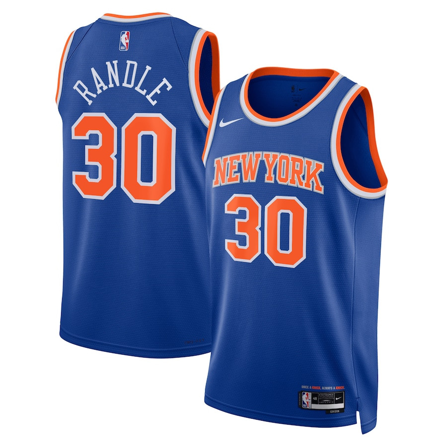 Julius Randle 30 New York Knicks Unisex Swingman Jersey - Icon Edition - Blue - JS826 