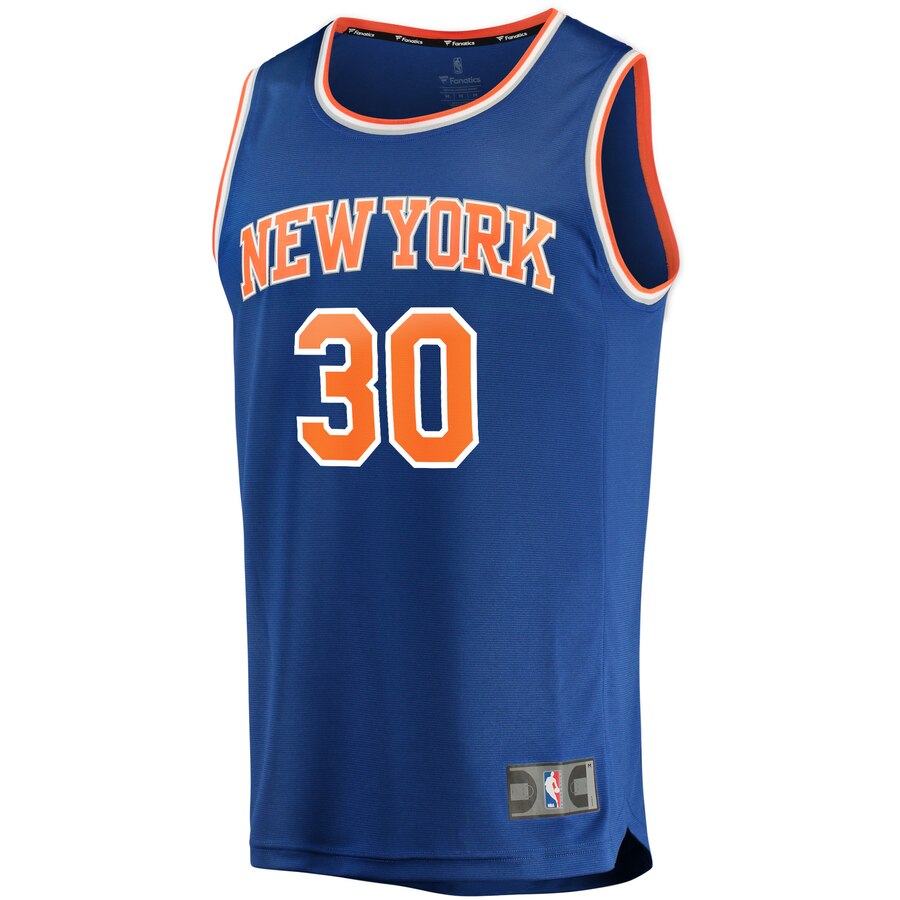 Alternative view of Julius Randle New York Knicks Fanatics Branded Fast Break Replica Player Jersey - Blue - Icon Edition