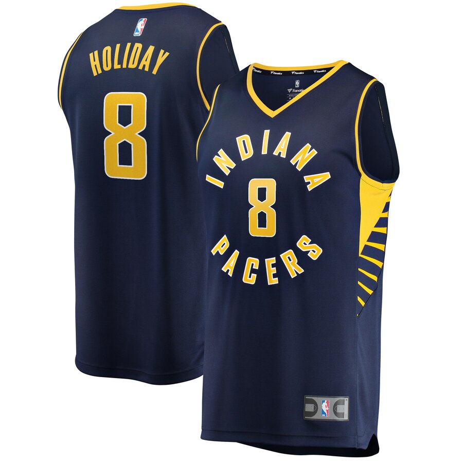 Justin Holiday Indiana Pacers Fanatics Branded Fast Break Player Replica Jersey - Icon Edition - Navy