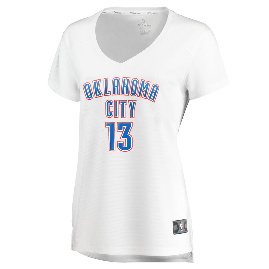 Alternative view of Justin Patton Oklahoma City Thunder Fanatics Branded Women's Fast Break Player Jersey - Association Edition - White