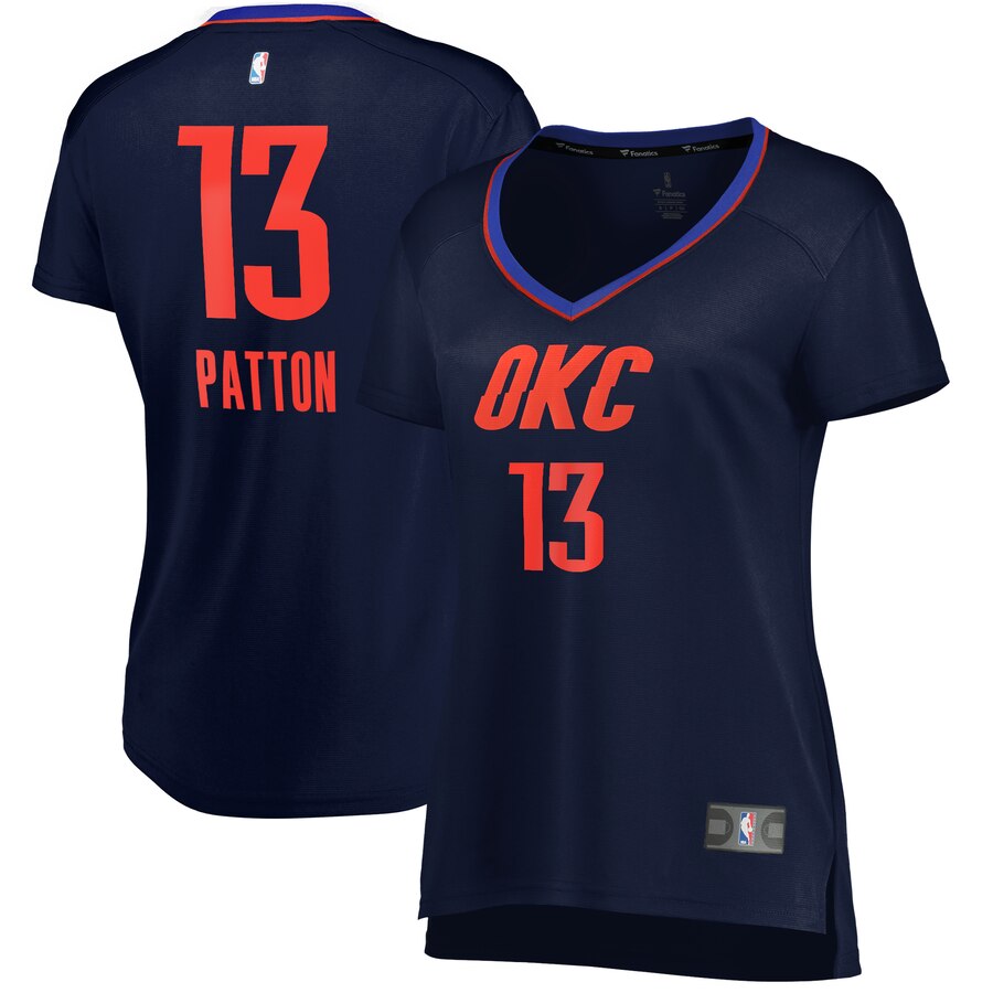 Justin Patton Oklahoma City Thunder Fanatics Branded Women's Fast Break Player Jersey - Statement Edition - Navy