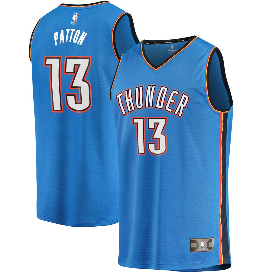 Justin Patton Oklahoma City Thunder Fanatics Branded Youth Fast Break Player Jersey - Icon Edition - Blue
