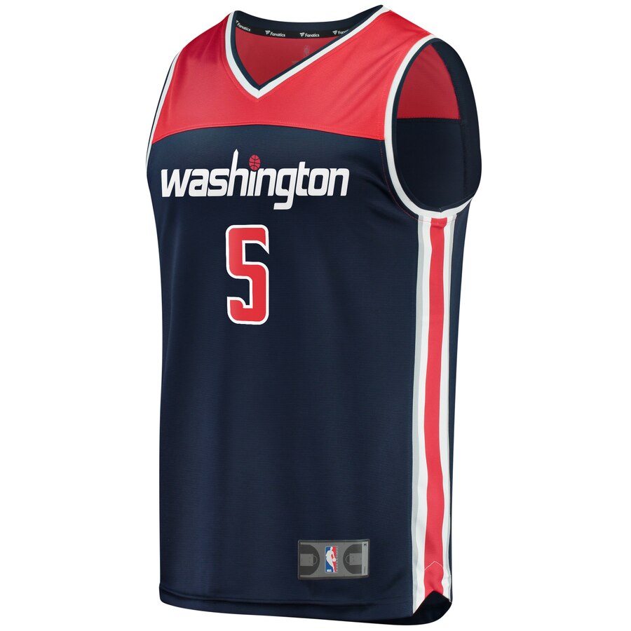 Alternative view of Justin Robinson Washington Wizards Fanatics Branded Fast Break Player Jersey – Statement Edition – Navy