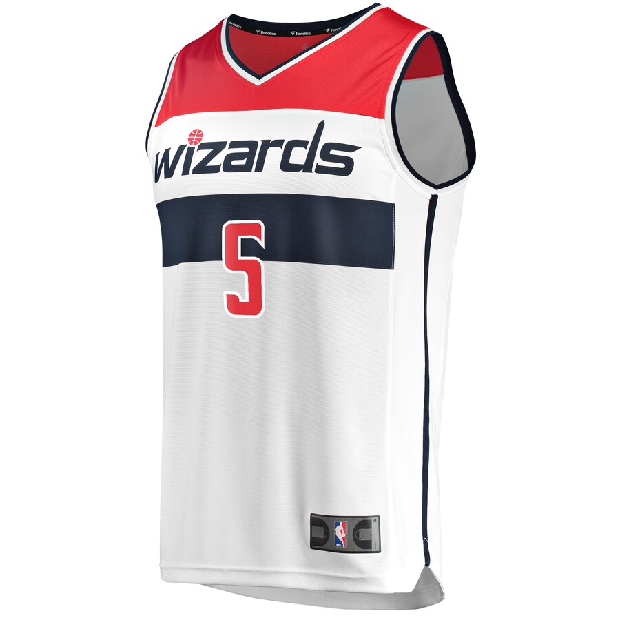 Alternative view of Justin Robinson Washington Wizards Fanatics Branded Youth Fast Break Player Jersey - Association Edition - White