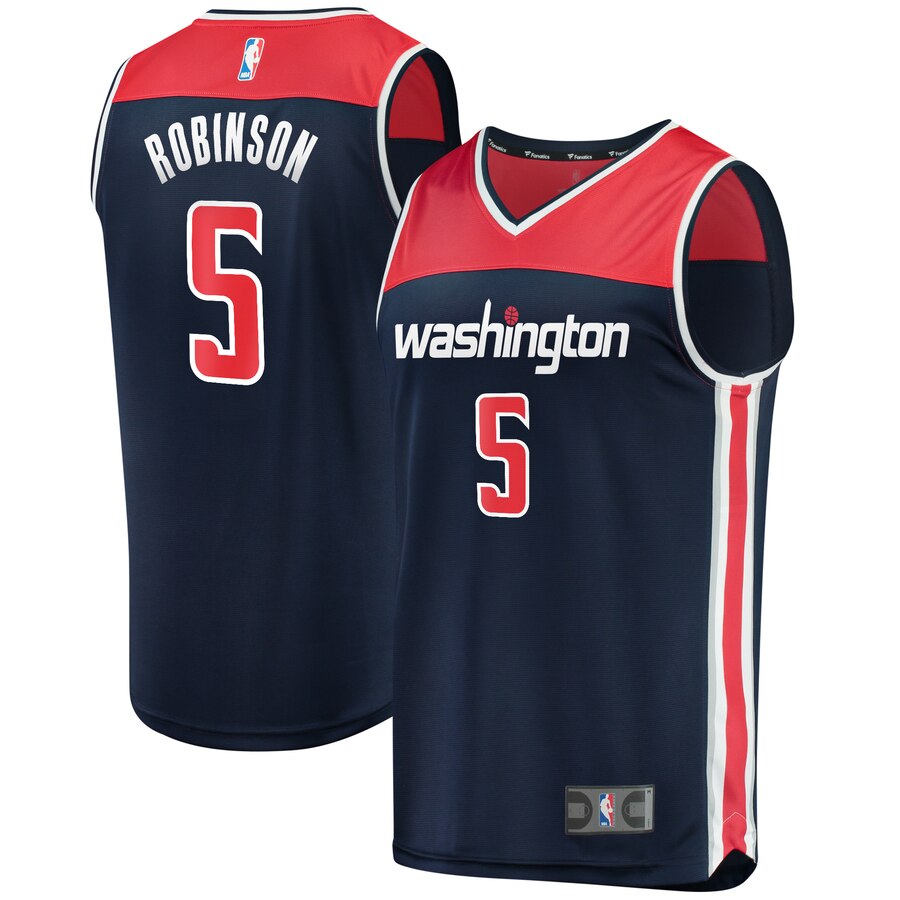 Justin Robinson Washington Wizards Fanatics Branded Youth Fast Break Player Jersey - Statement Edition - Navy