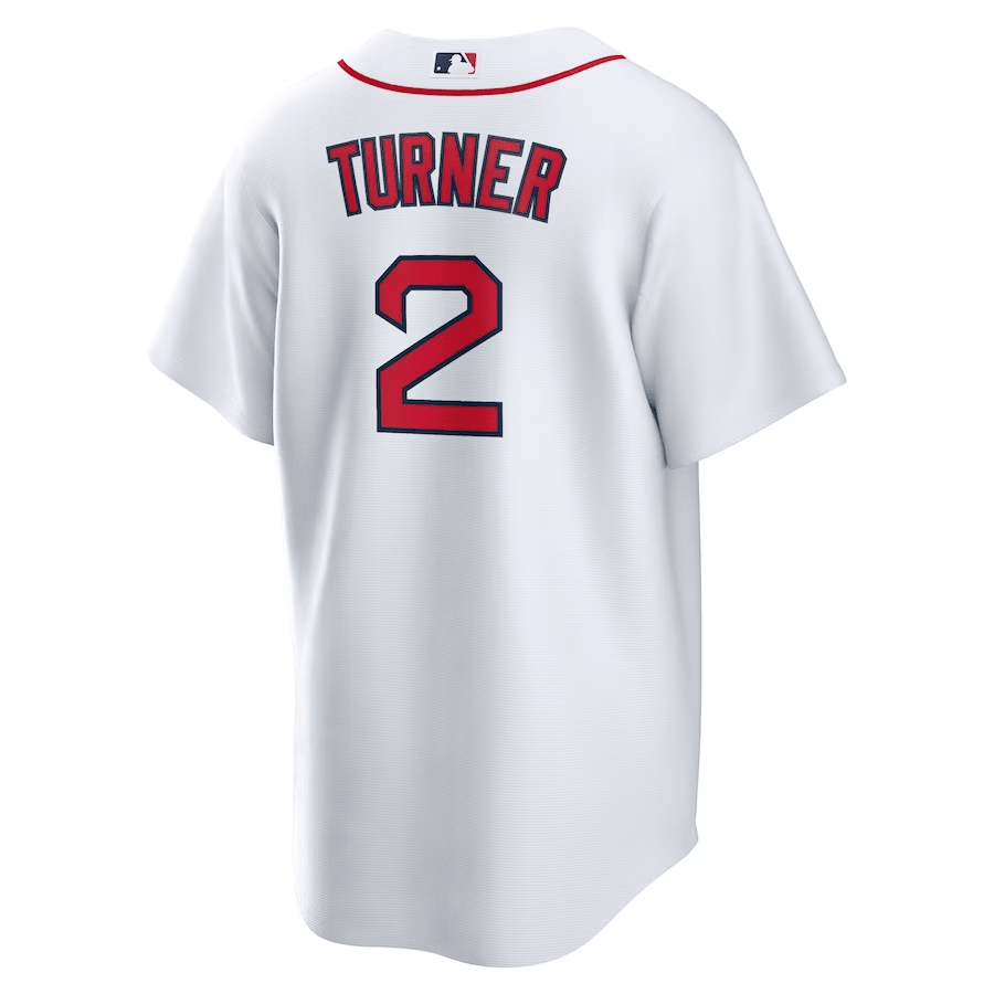Alternative view of Justin Turner 2 Boston Red Sox Home Men Jersey - White