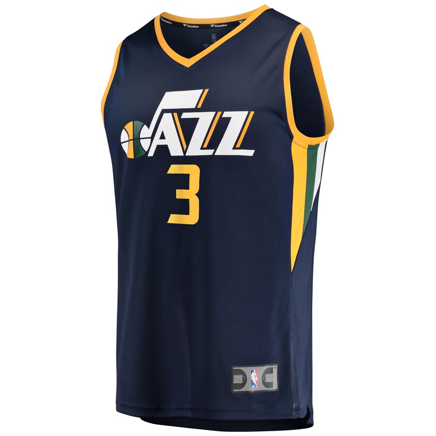Alternative view of Justin Wright-foreman Utah Jazz Fanatics Branded Fast Break Replica Jersey Navy - Icon Edition