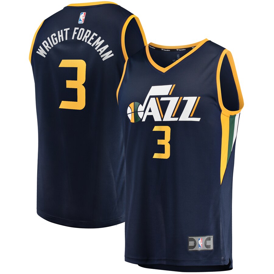 Justin Wright-foreman Utah Jazz Fanatics Branded Fast Break Replica Jersey Navy - Icon Edition