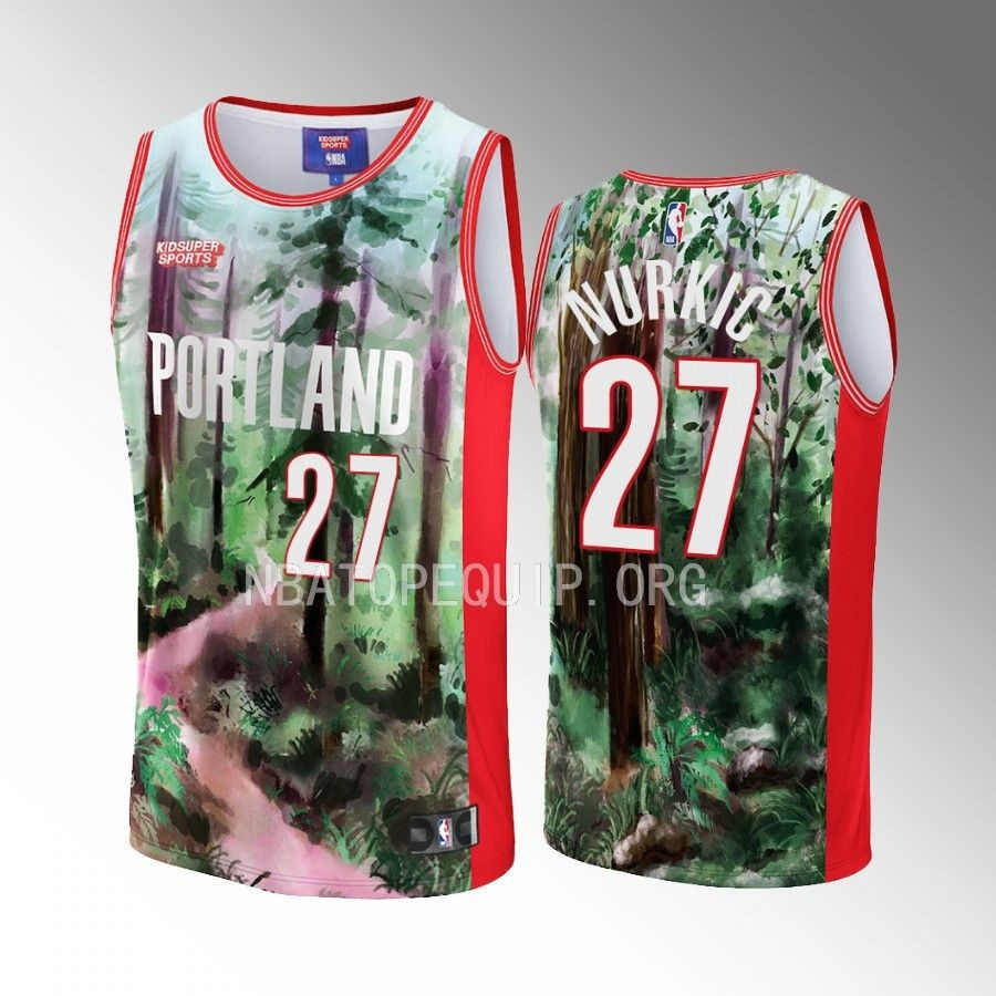 Jusuf Nurkic 27 Portland Trail Blazers NBA & KidSuper Studios Unisex Hometown Jersey - JS575 