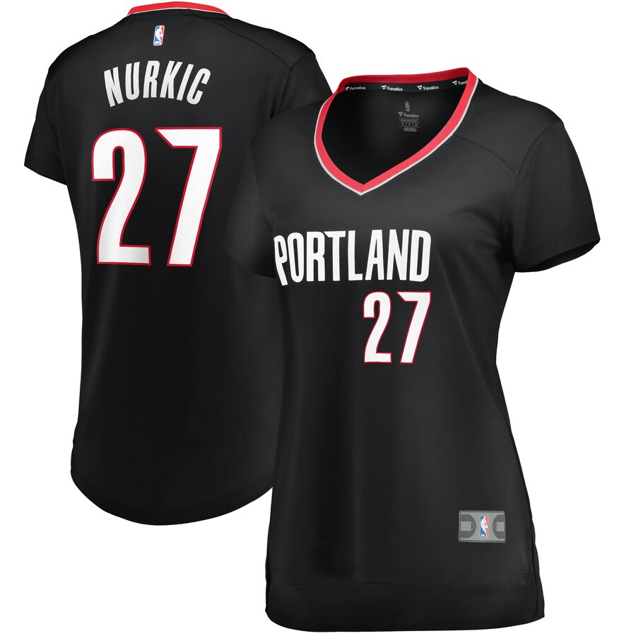 Jusuf Nurkic Portland Trail Blazers Fanatics Branded Women's Fast Break Player Jersey - Icon Edition - Black