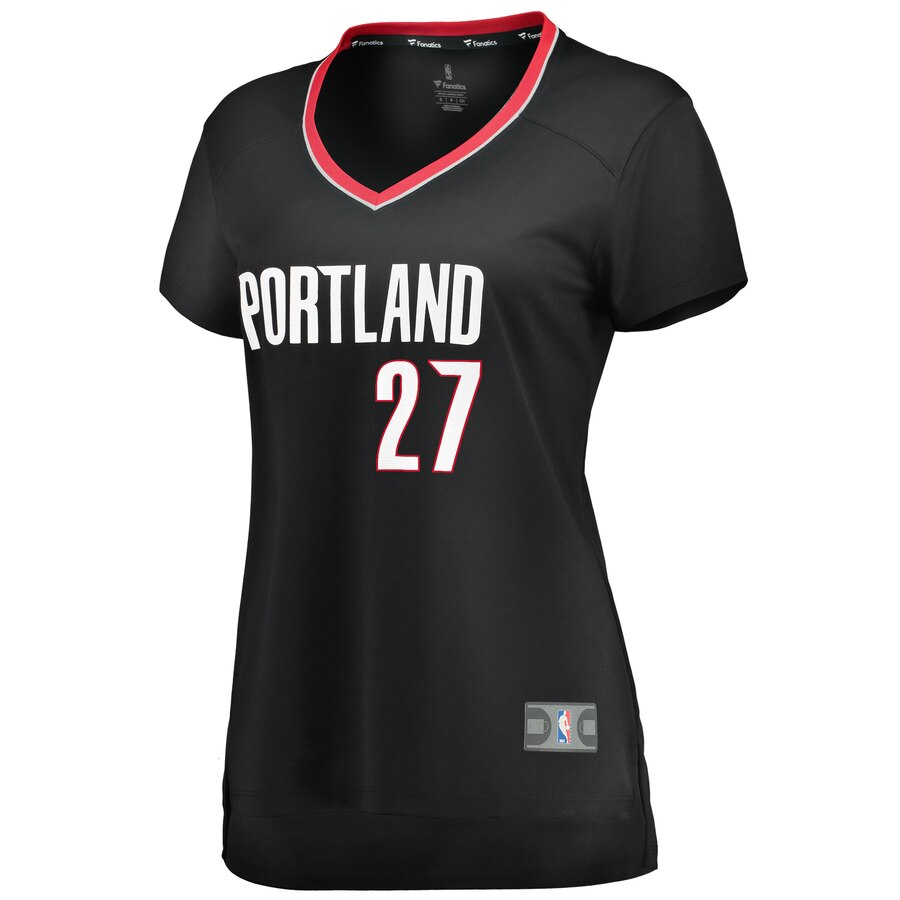 Alternative view of Jusuf Nurkic Portland Trail Blazers Fanatics Branded Women's Fast Break Player Jersey - Icon Edition - Black
