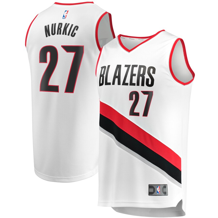 Jusuf Nurkic Portland Trail Blazers Fanatics Branded Youth Fast Break Player Jersey - Association Edition - White