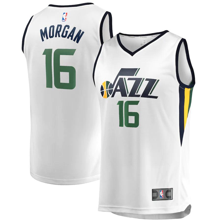 Juwan Morgan Utah Jazz Fanatics Branded Fast Break Player Jersey - Association Edition - White