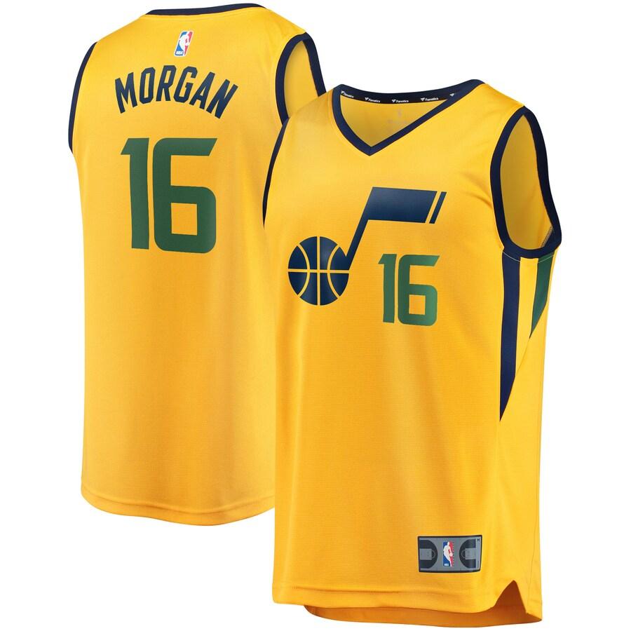 Juwan Morgan Utah Jazz Fanatics Branded Fast Break Player Jersey - Statement Edition - Gold