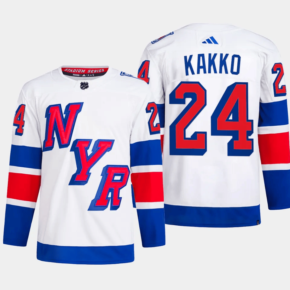 Kaapo Kakko 24 New York Rangers 2024 Stadium Series Primegreen Men Jersey - White - JS373 