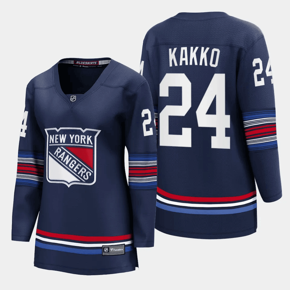 Kaapo Kakko 24 New York Rangers Women Alternate Premier Breakaway Jersey - Navy - JS733 