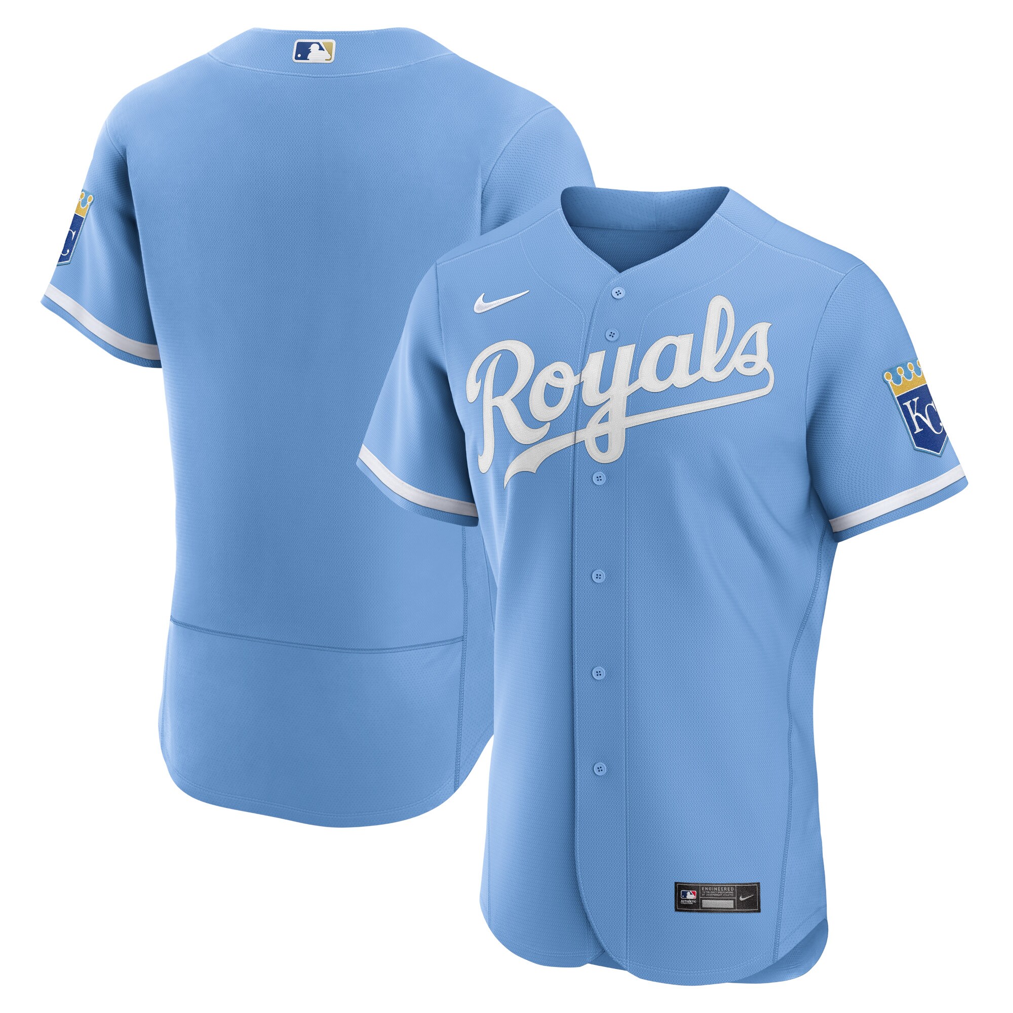 Alternative view of Kansas City Royals 2022 Alternate Authentic Jersey – Light Blue