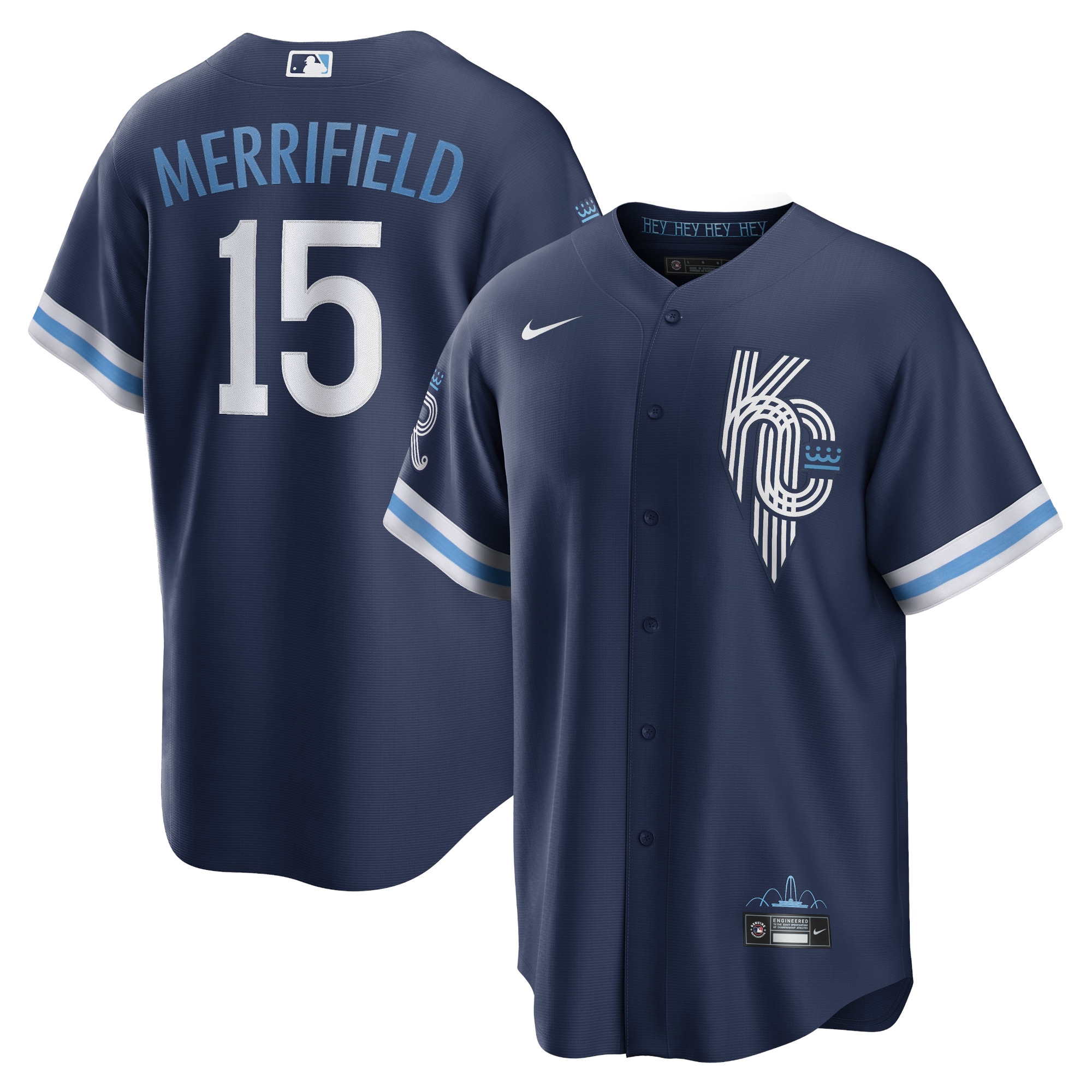 Kansas City Royals 2022 City Connect Replica Player Jersey - Navy