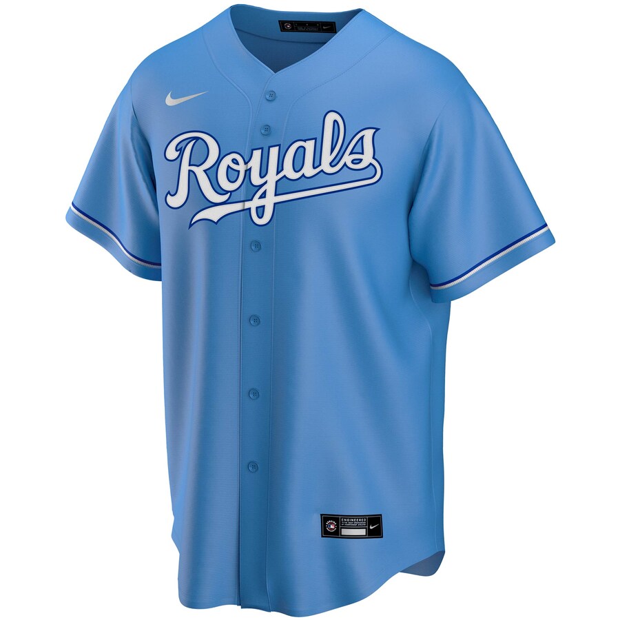 Alternative view of Kansas City Royals Alternate 2020 Replica Team Jersey ÃƒÂ¢Ã¢â€šÂ¬Ã¢â‚¬Å“ Light Blue