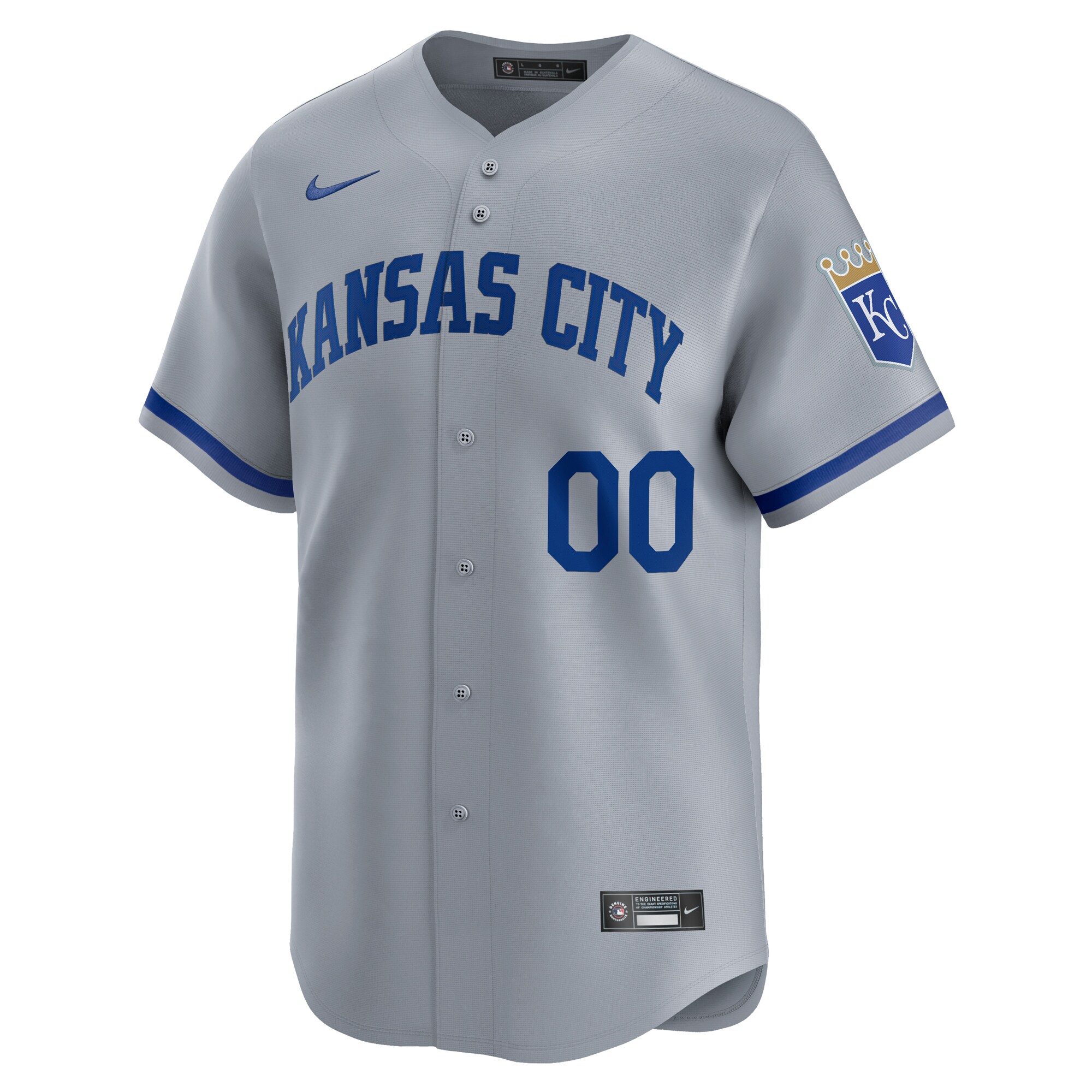 Alternative view of Kansas City Royals Away Limited Jersey - Gray