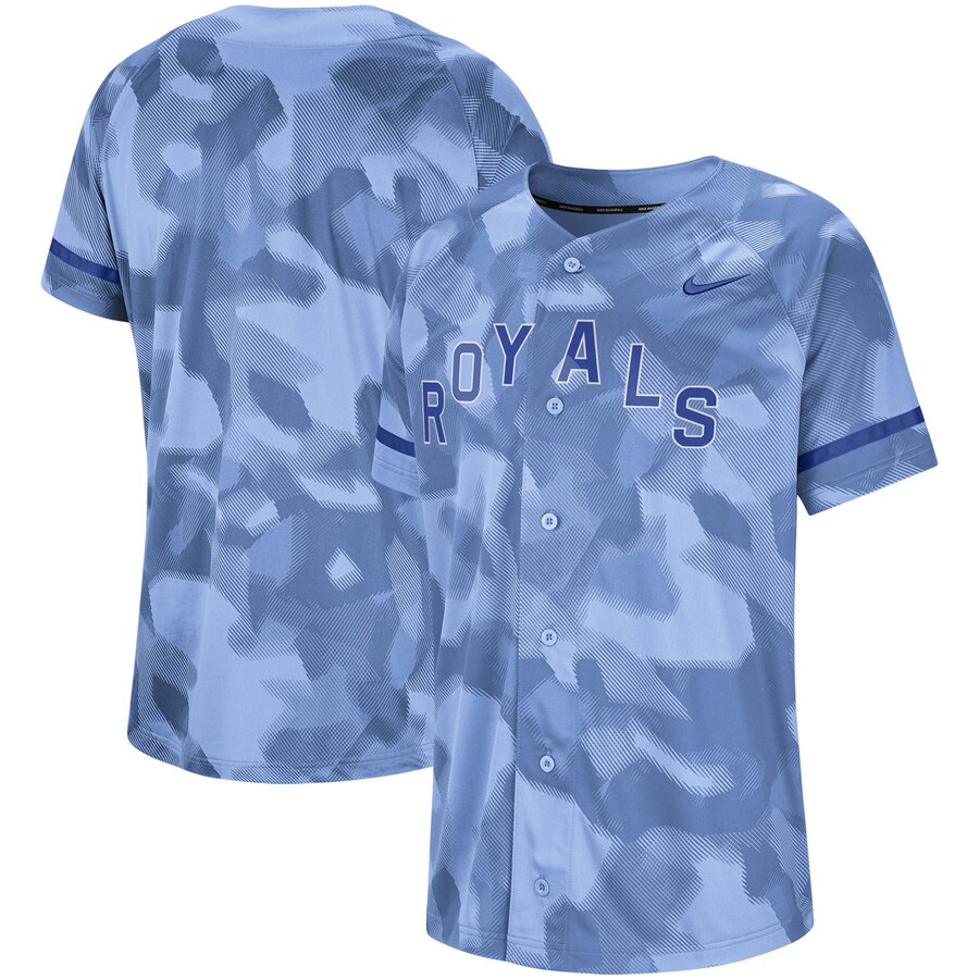 Kansas City Royals Camo Jersey – Light Blue