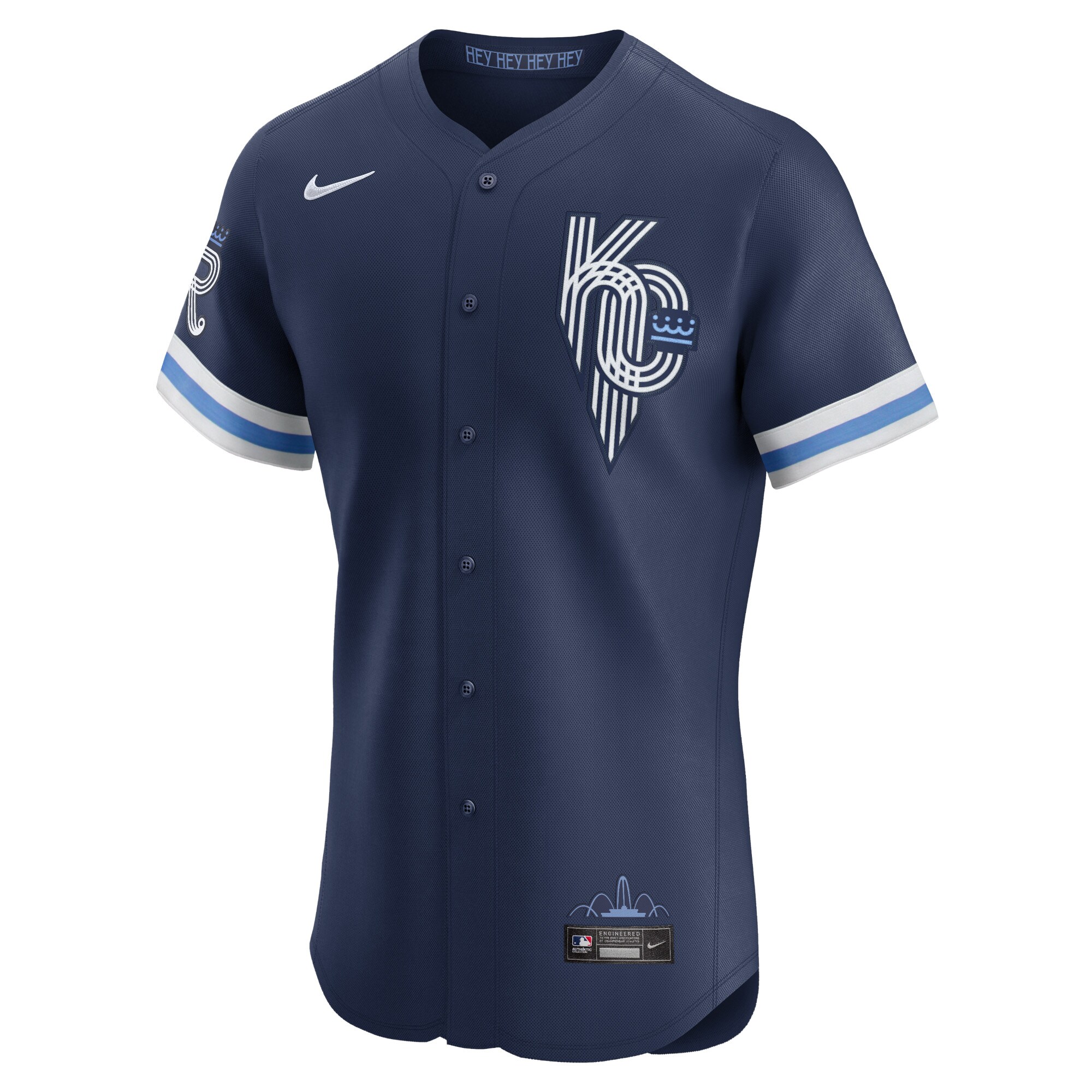 Alternative view of Kansas City Royals City Connect Elite Jersey - Navy