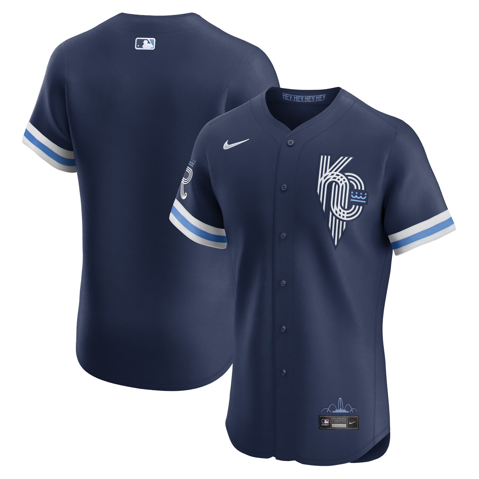 Kansas City Royals City Connect Elite Jersey - Navy