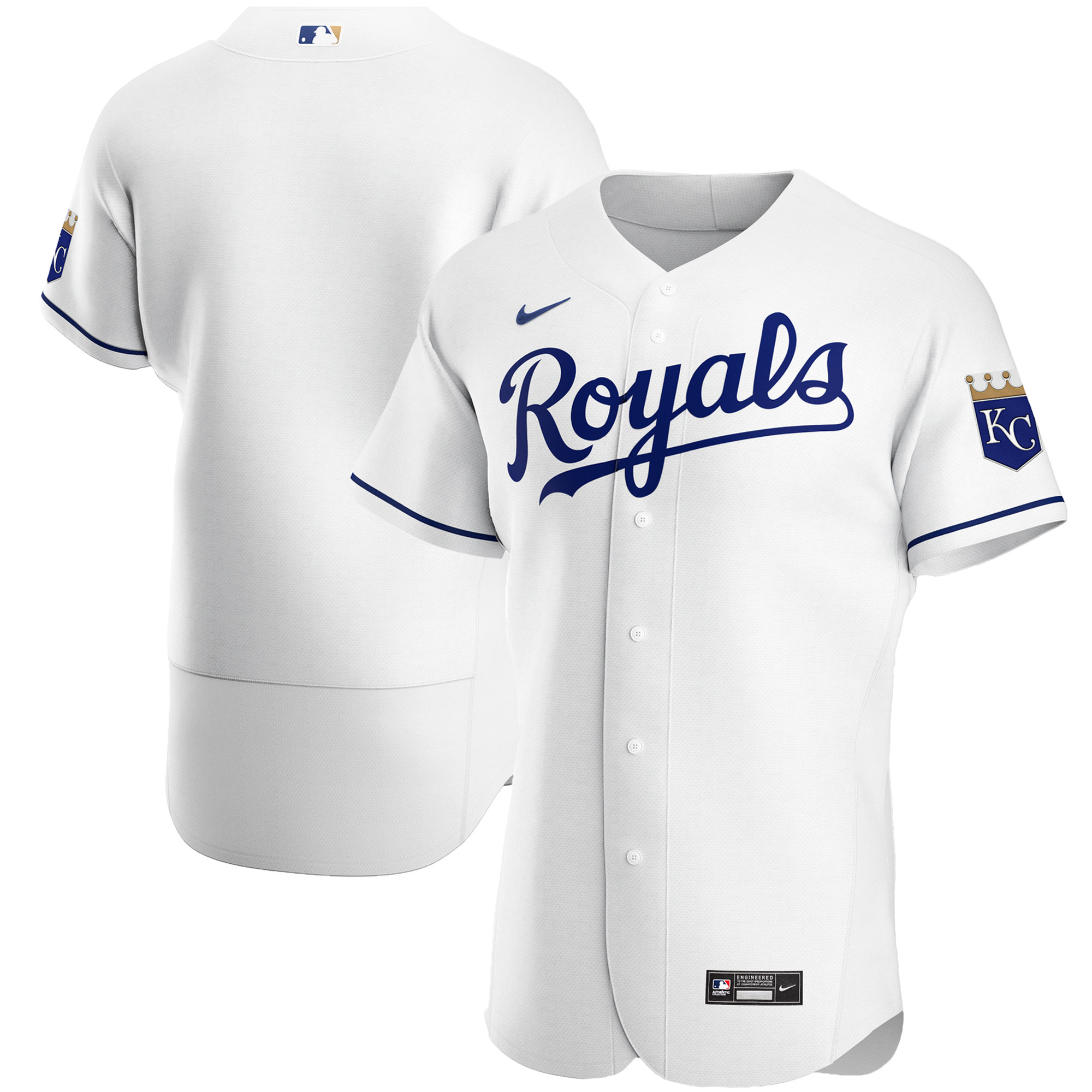 Kansas City Royals Home Authentic Team Jersey - White