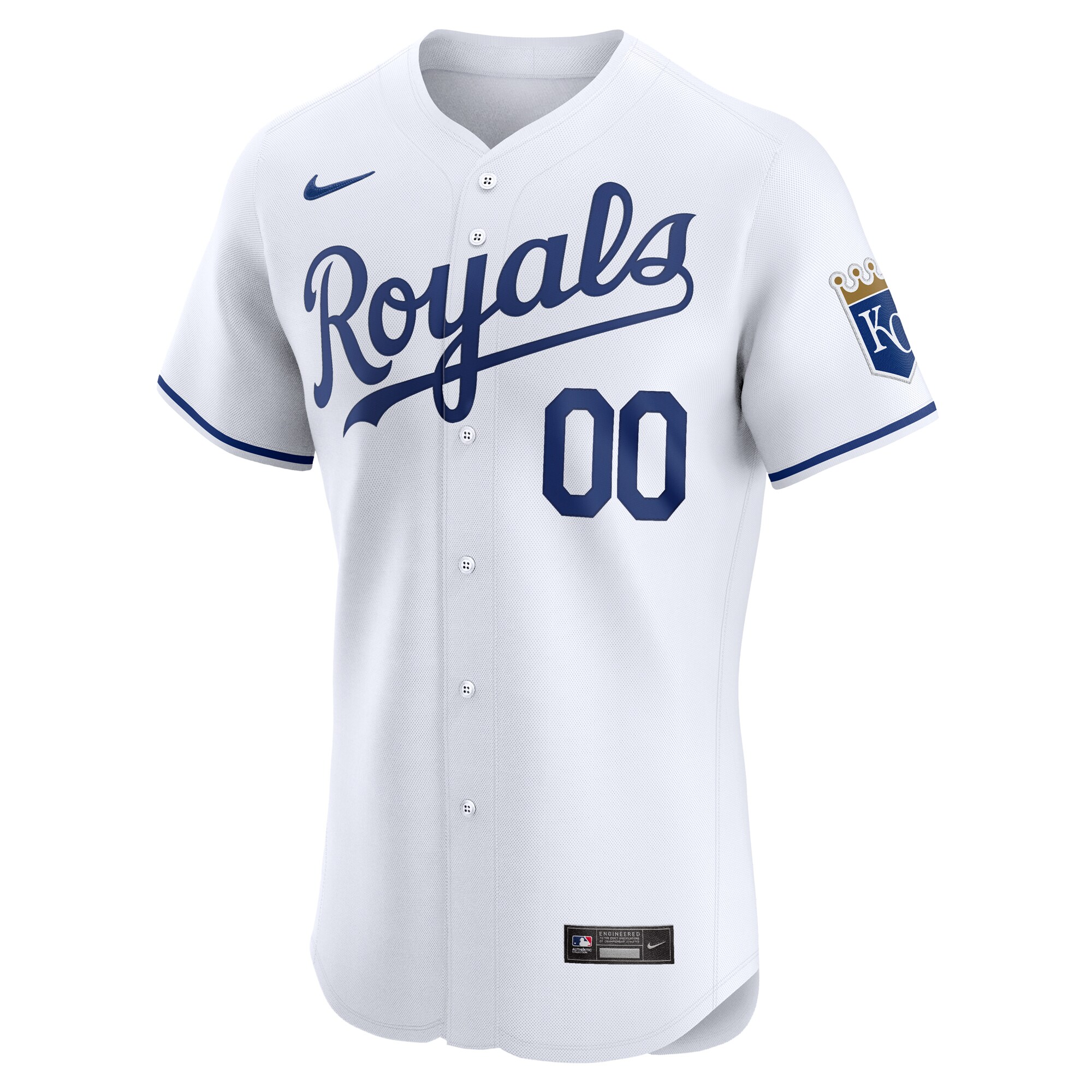 Alternative view of Kansas City Royals Home Elite Custom Jersey - White