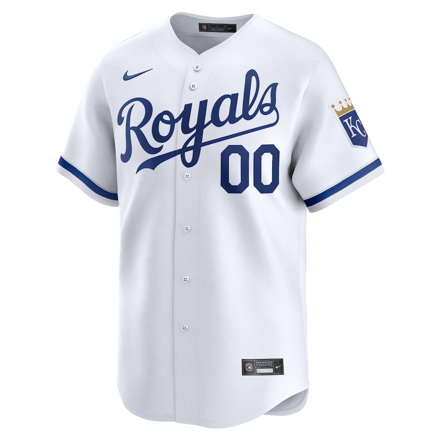 Alternative view of Kansas City Royals Home Limited Custom YOUTH Jersey - White 