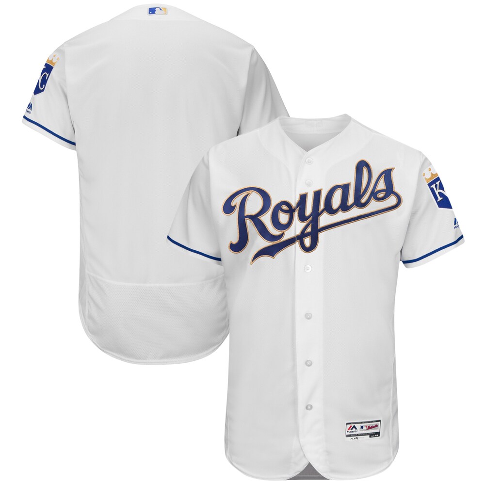 Kansas City Royals Majestic 2017 Home Flex Base Team Jersey - White