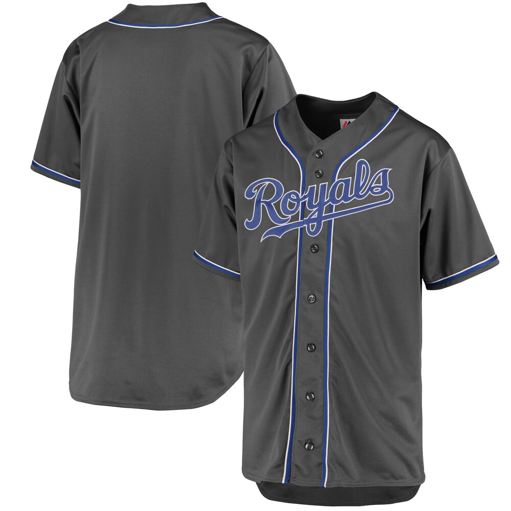 Kansas City Royals Majestic Fashion Big & Tall Team Jersey - Charcoal