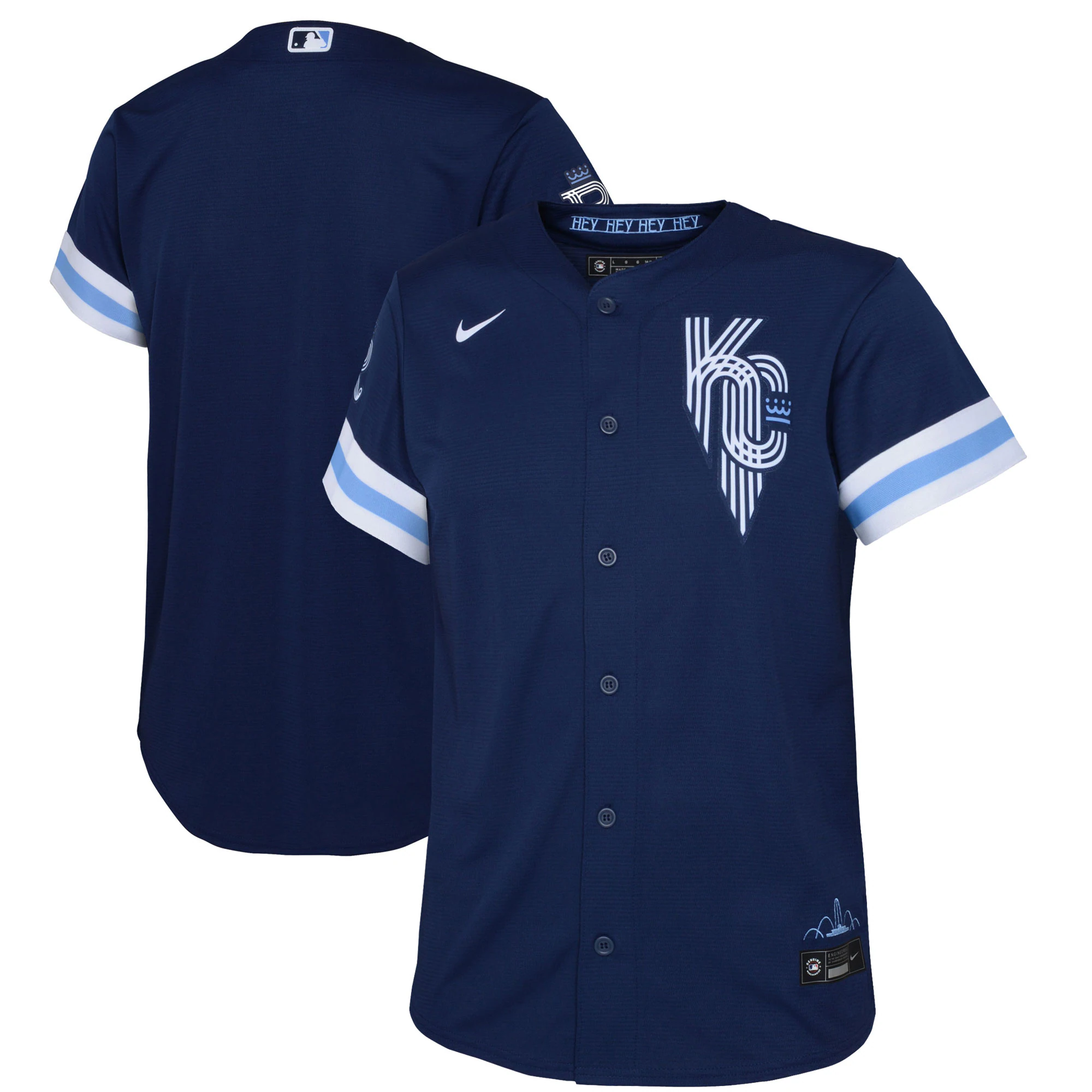 Kansas City Royals Preschool 2022 City Connect Replica Jersey - Navy