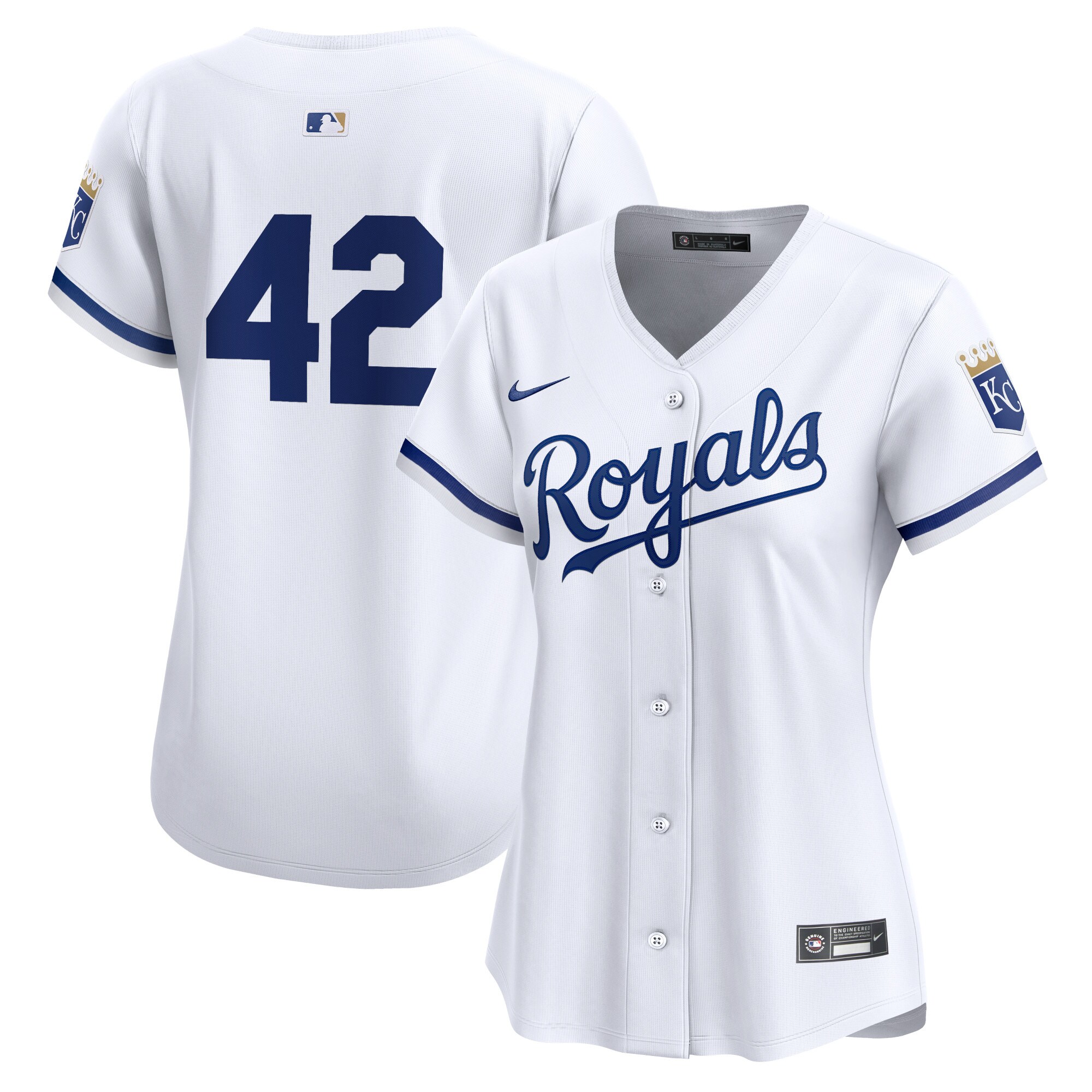 Kansas City Royals Women's 2024 Jackie Robinson Day Home Limited JerseyÃƒâ€šÃ‚Â ÃƒÂ¢Ã¢â€šÂ¬Ã¢â‚¬Å“ White