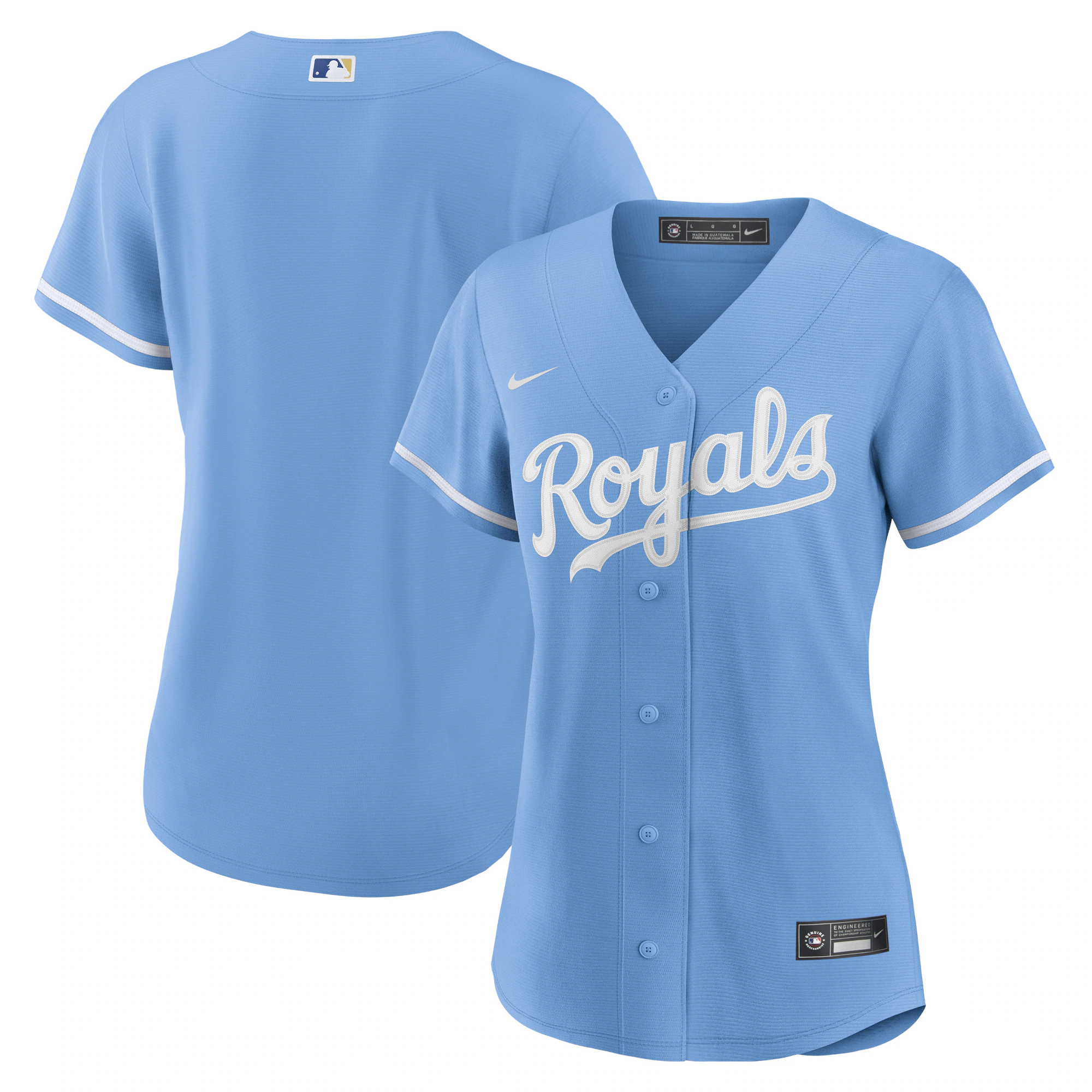 Kansas City Royals Women’s Alternate Replica Team Logo Jersey – Light Blue