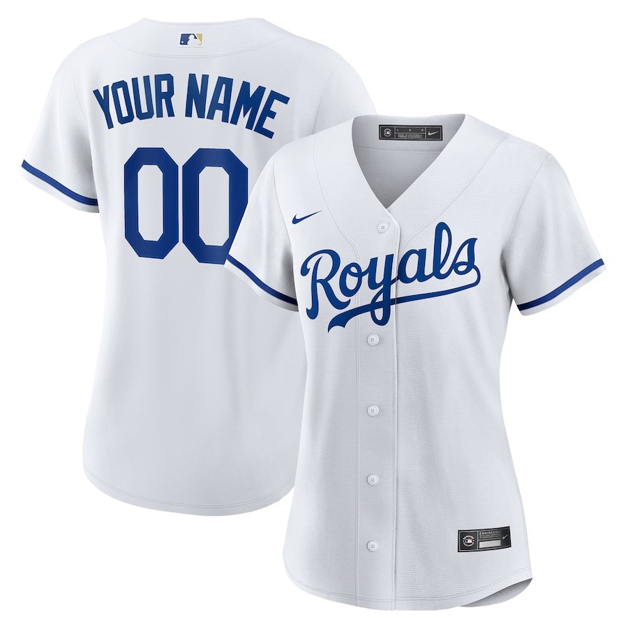 Kansas City Royals Women's Custom Jersey - White 