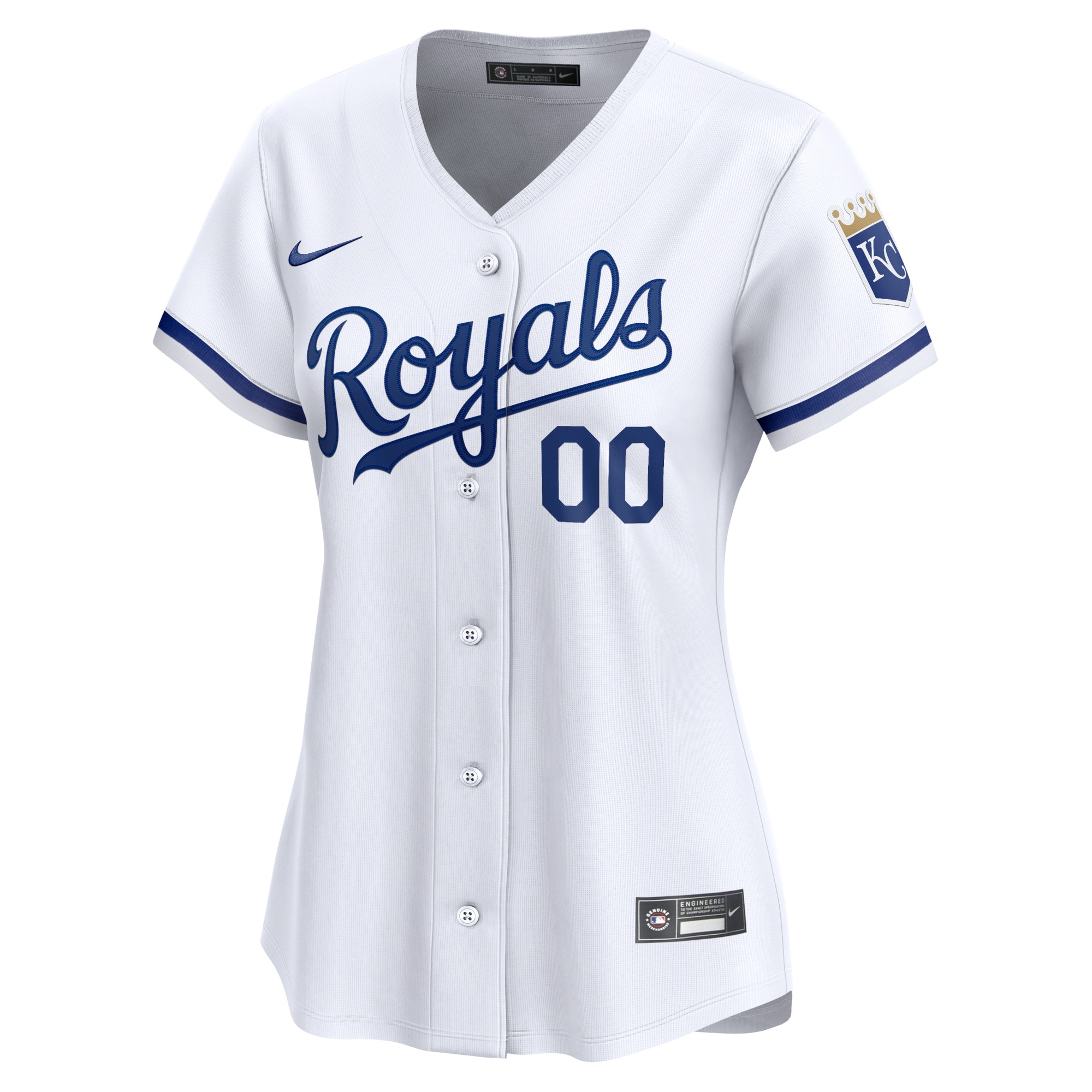 Alternative view of Kansas City Royals Women's Home Limited Custom Jersey - White