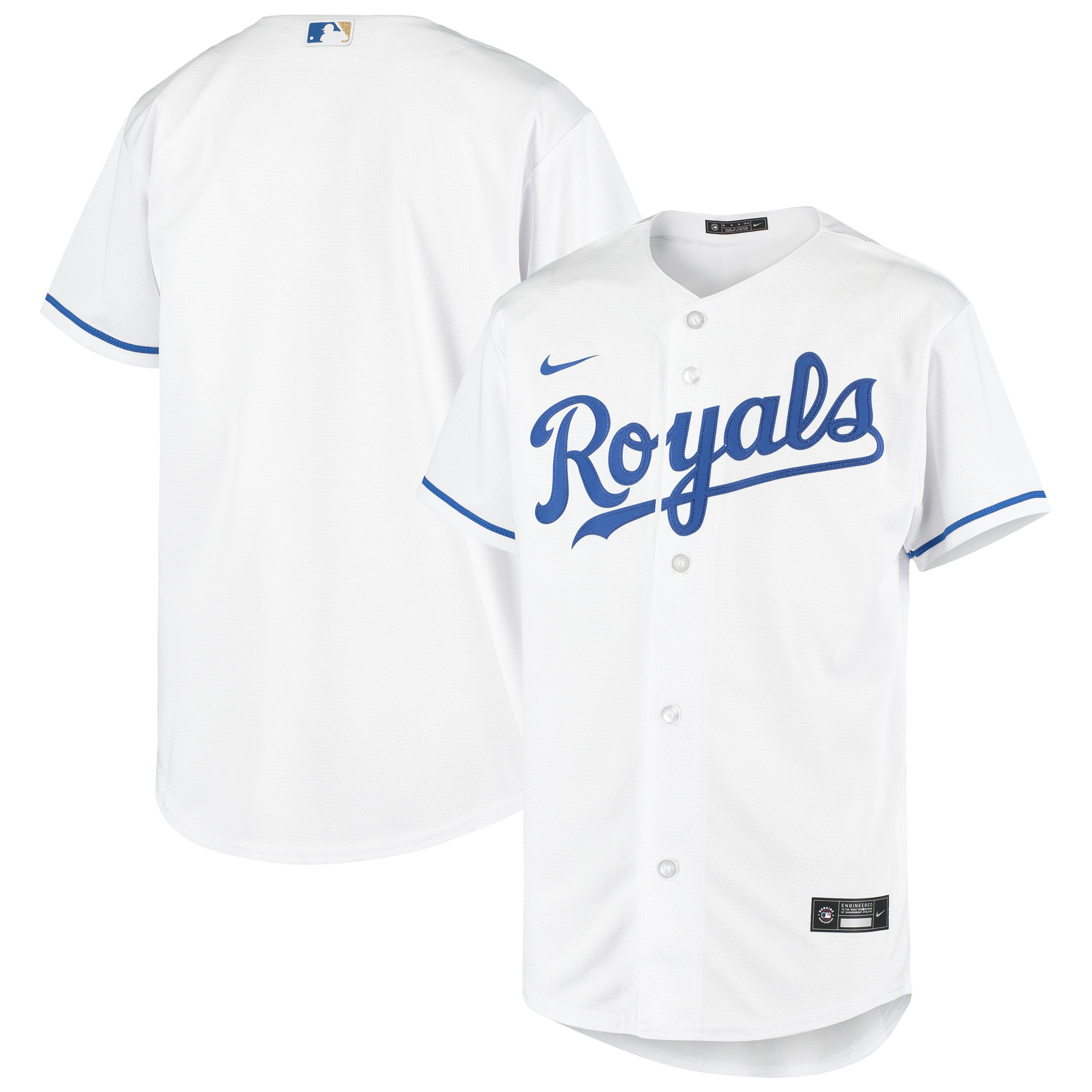 Kansas City Royals Youth Home Replica Team Jersey - White
