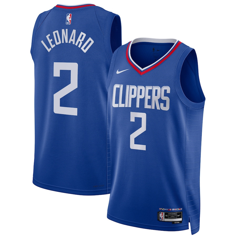 Kawhi Leonard 2 Los Angeles Clippers Unisex Swingman Jersey - Icon Edition - Blue - JS336 