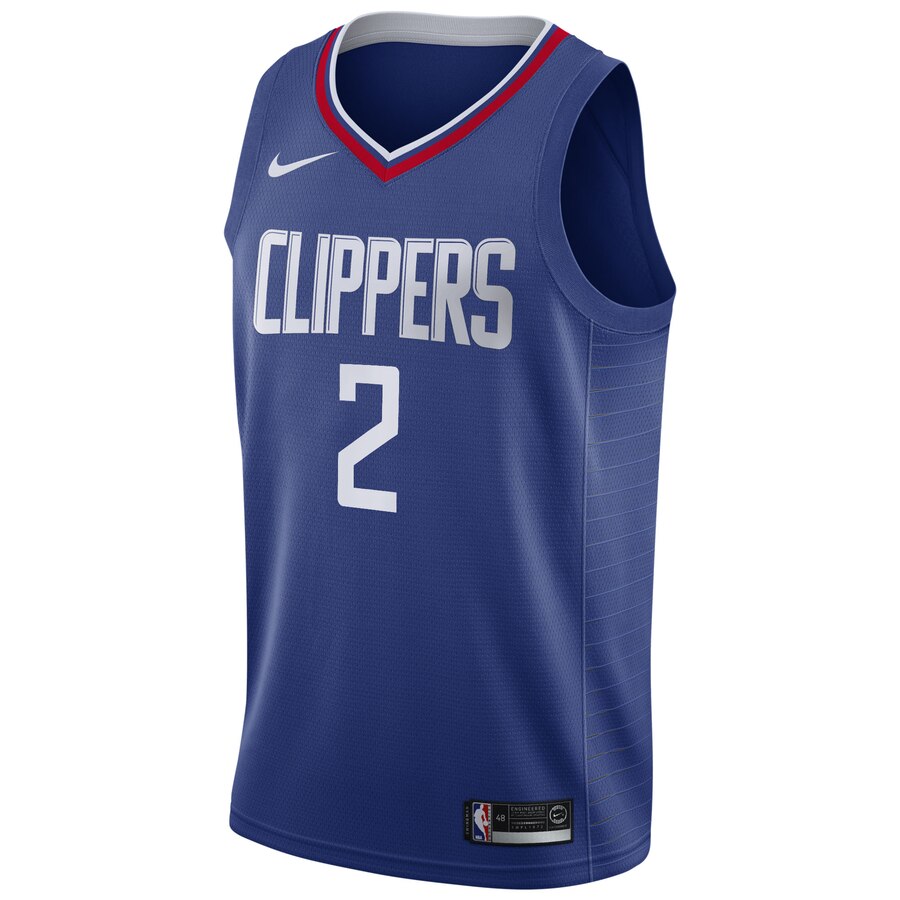 Alternative view of Kawhi Leonard La Clippers 2019/20 Swingman Jersey Blue – Icon Edition