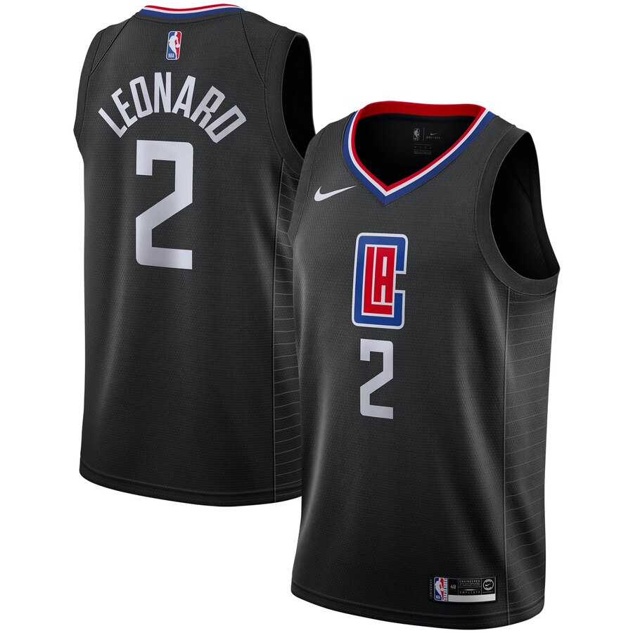 Kawhi Leonard La Clippers 2019/2020 Swingman Jersey - Statement Edition - Black