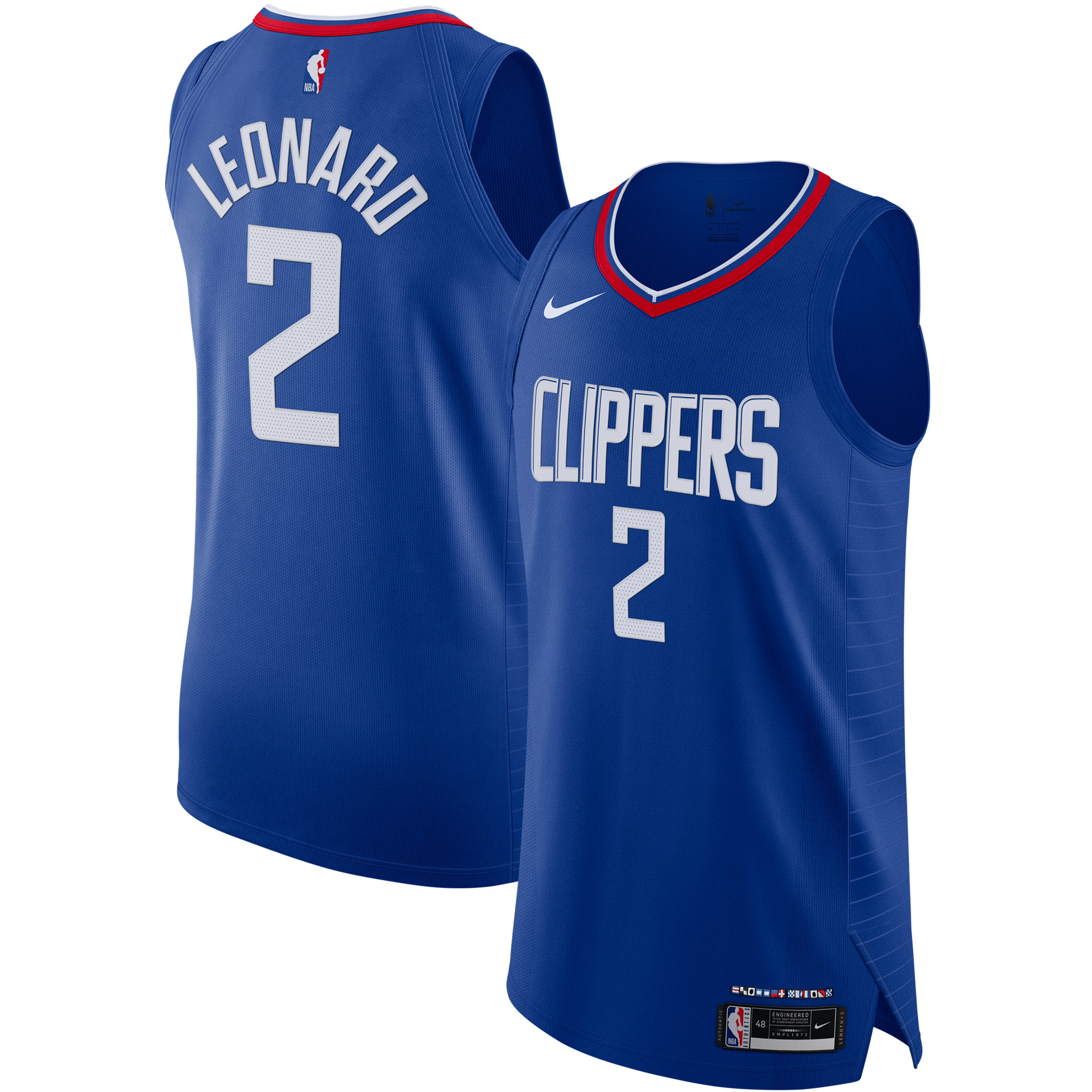 Alternative view of Kawhi Leonard La Clippers 2020/21 Authentic Jersey - Icon Edition - Royal