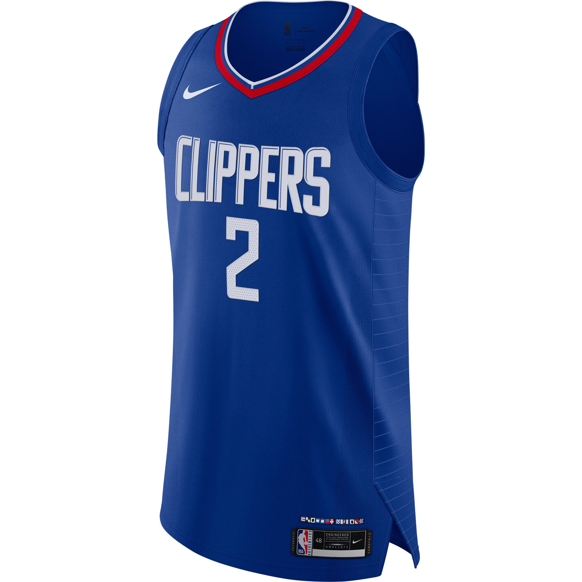 Alternative view of Kawhi Leonard La Clippers Authentic Jersey - Icon Edition - Royal