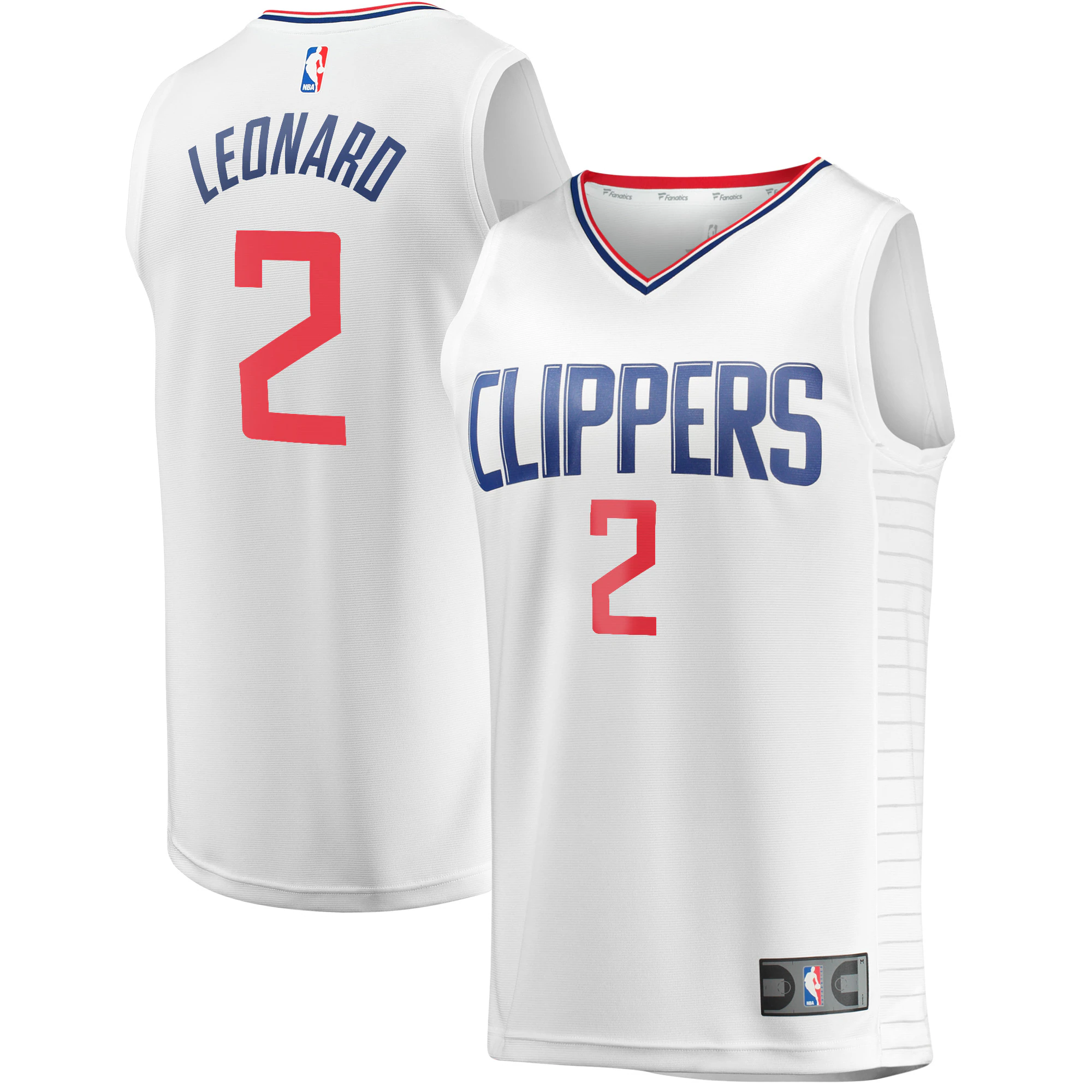 Kawhi Leonard La Clippers Fanatics Branded Fast Break Player Jersey - Association Edition - White