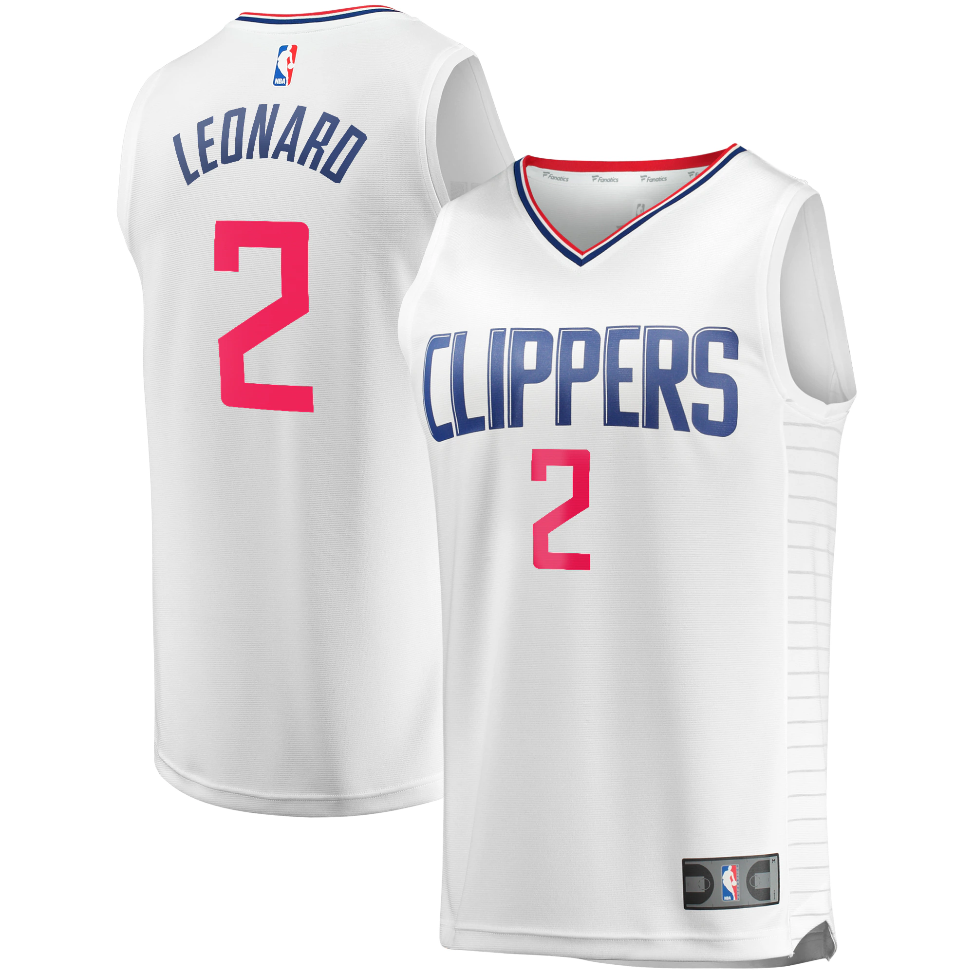 Kawhi Leonard La Clippers Fanatics Branded Fast Break Replica Player Jersey - White - Association Edition