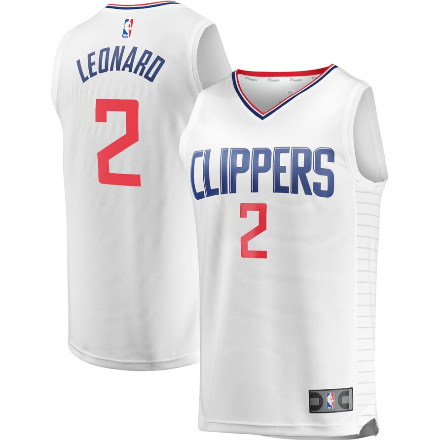 Kawhi Leonard La Clippers Fanatics Branded Youth Fast Break Replica Jersey White - Association Edition
