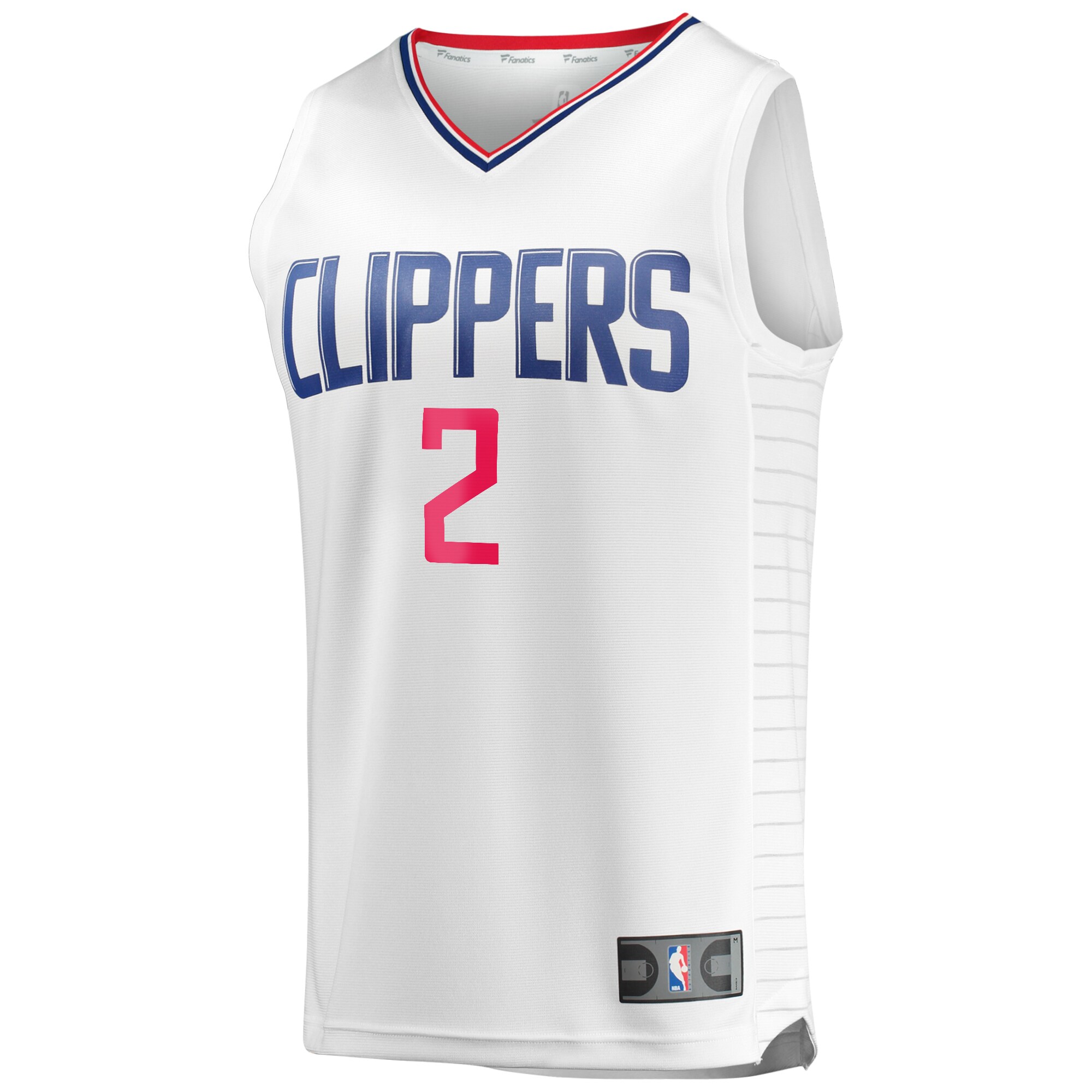Alternative view of Kawhi Leonard La Clippers Fanatics Fast Break Replica Player Jersey - White - Association Edition