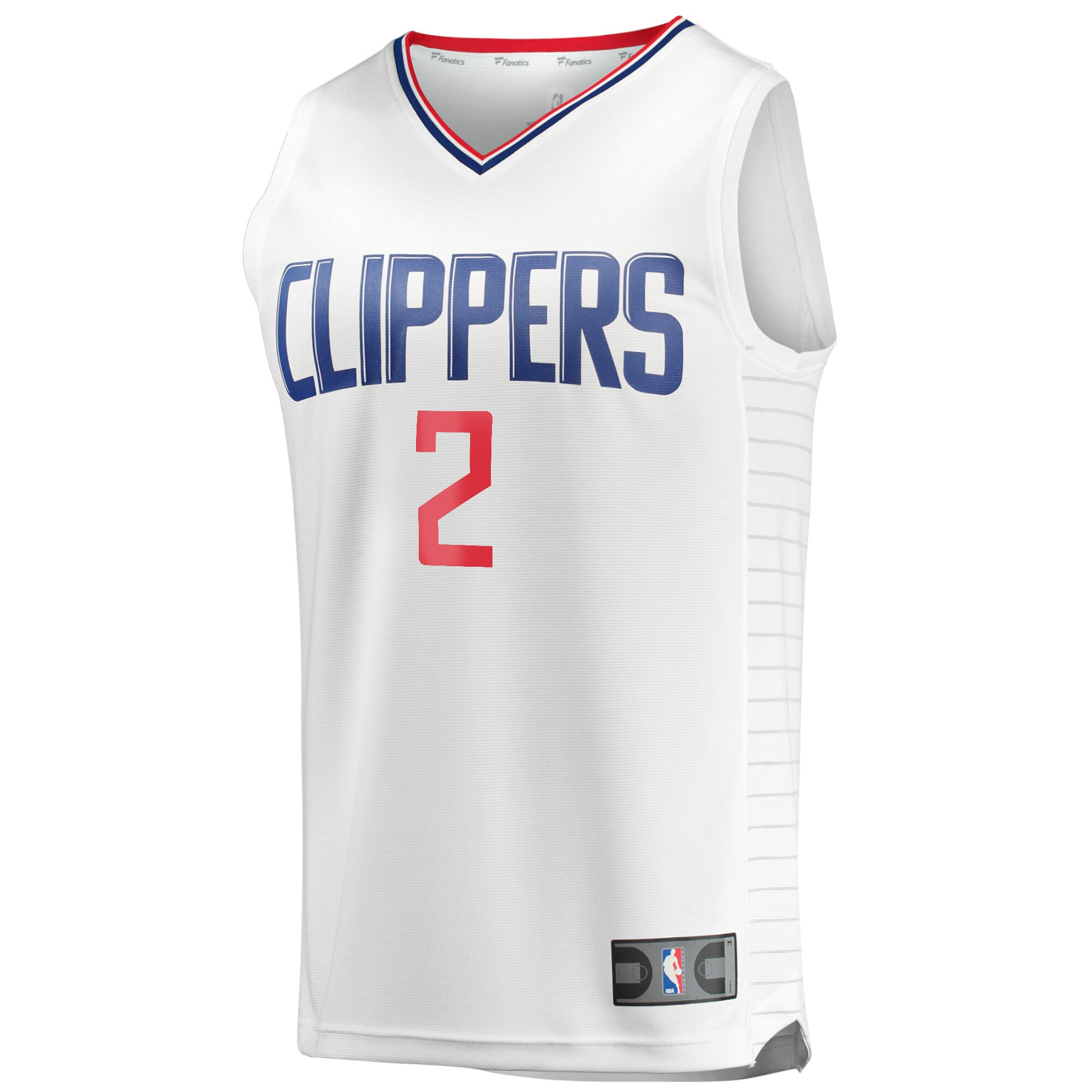 Alternative view of Kawhi Leonard La Clippers Fanatics Youth 2020/21 Fast Break Player Jersey - White - Association Edition