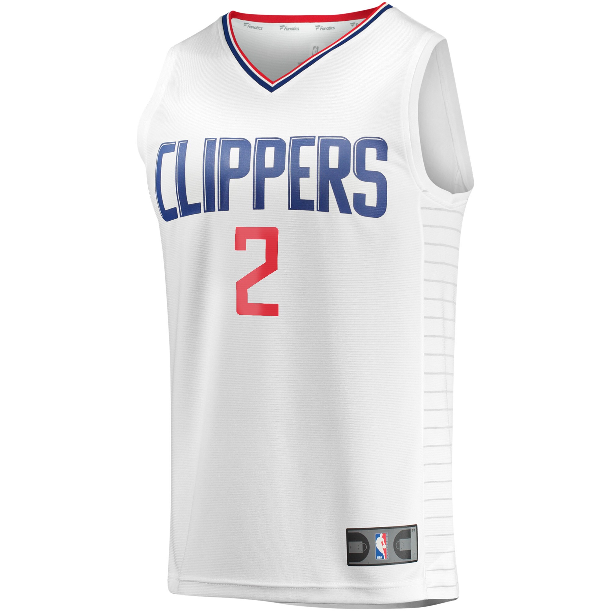 Alternative view of Kawhi Leonard La Clippers Fanatics Youth Fast Break Player Jersey - Association Edition - White