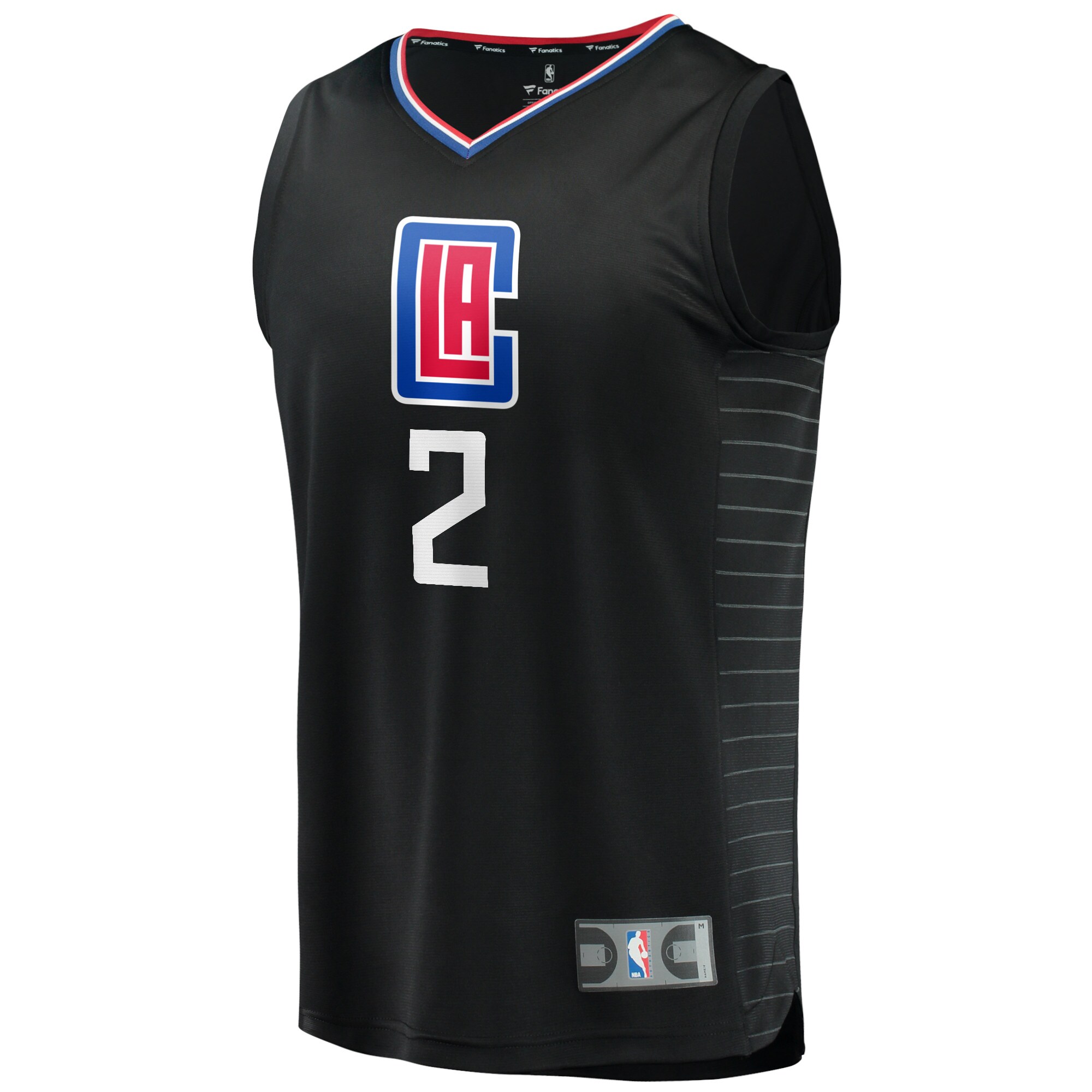 Alternative view of Kawhi Leonard La Clippers Fanatics Youth Fast Break Player Jersey - Black - Statement Edition